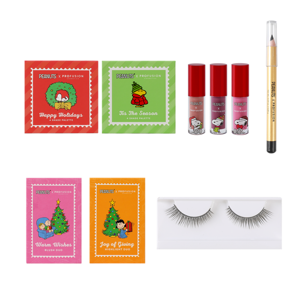 Profusion Cosmetics Peanuts Holiday | Merry Christmas Charlie Brown Vanity Set