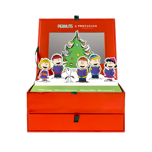 profusion cosmetics Peanuts Holiday | Merry Christmas Charlie Brown Vanity Set