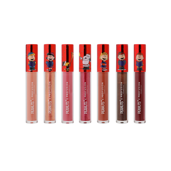 profusion cosmetics Peanuts Holiday | The Joy of Giving 7PC Lip Gloss Set