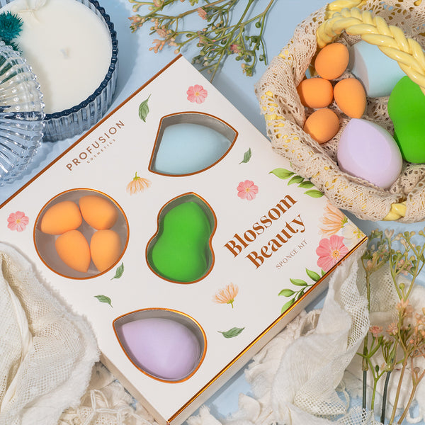 Profusion Cosmetics Petal Perfect | Blossom Beauty Sponge Set