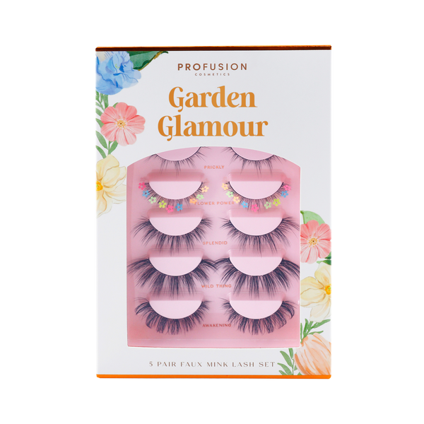 profusion cosmetics Petal Perfect | Garden Glamour 5 Pairs Faux Mink Lash Set