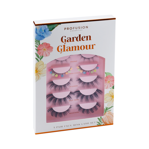 Profusion Cosmetics Petal Perfect | Garden Glamour 5 Pairs Faux Mink Lash Set