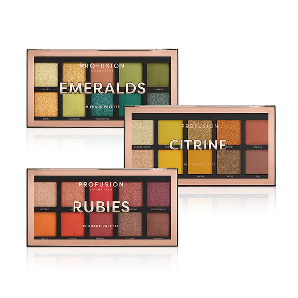 Profusion Cosmetics 10-Shade Trio Bundle