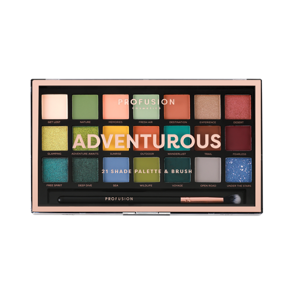 profusion cosmetics 21 Shade Palette - Adventurous