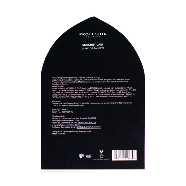 Profusion Cosmetics 21 Shade Sea Witch Palette