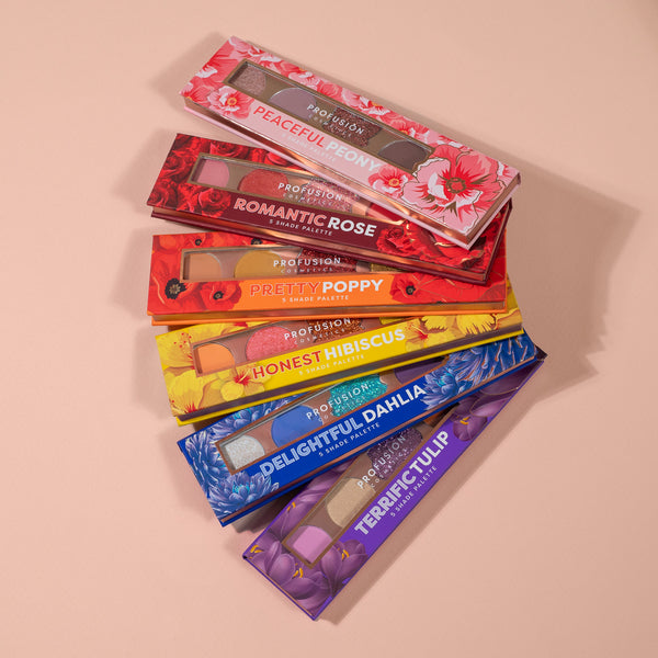 profusion cosmetics Blooming Hues 5 shade palette