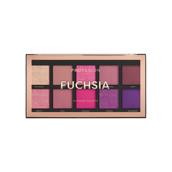 profusion cosmetics Fuchsia 10 shade palette