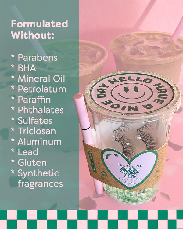 Profusion Cosmetics Matcha Love 2 Pair Lashes & Glue