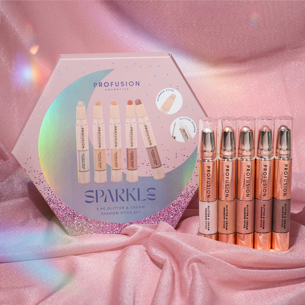 profusion cosmetics Sparkle 5 PC Cream Shadow Set