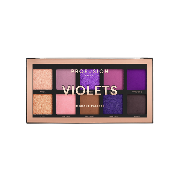profusion cosmetics Violets 10 shade palette