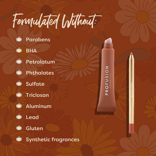 Profusion Cosmetics Pumpkin Spice | Cashmere Lips Lip Liner & Balm Duo