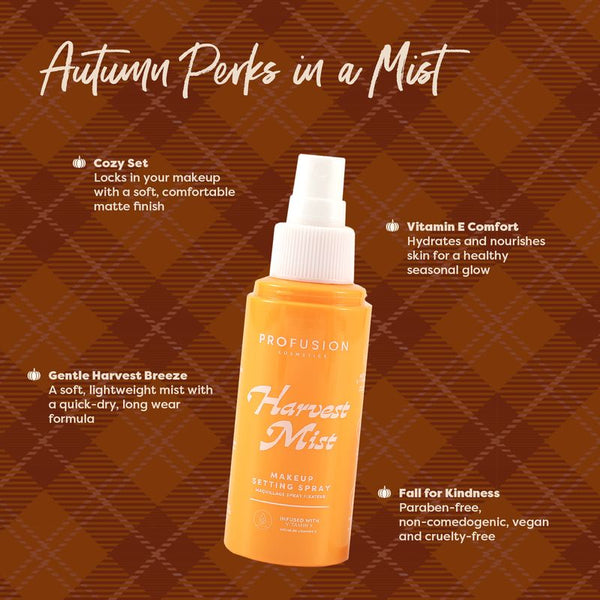 Profusion Cosmetics Pumpkin Spice | Harvest Mist Setting Spray