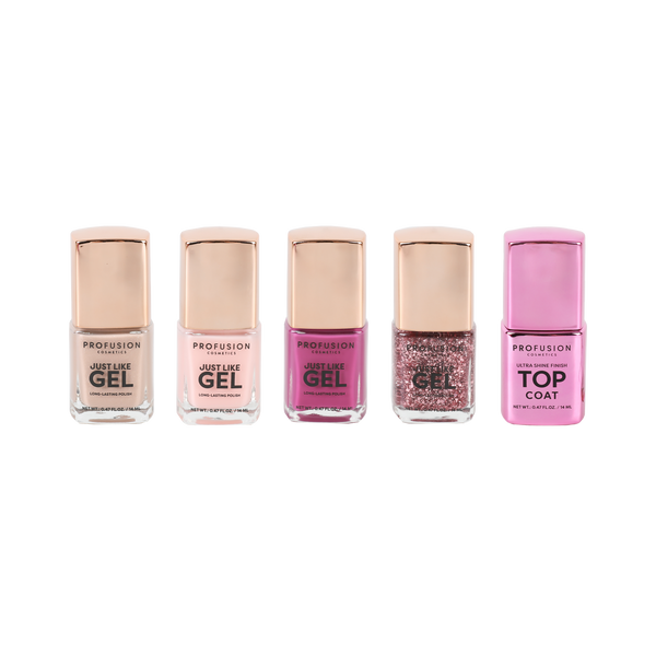 Profusion Cosmetics Shining Star Gel Effect Nail Polish Set