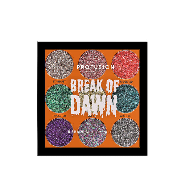 profusion cosmetics Spookarama | Break of Dawn 9-Shade Pressed Glitter Palette