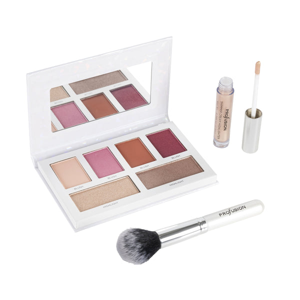 profusion cosmetics White Crystals Cheek Collection Box
