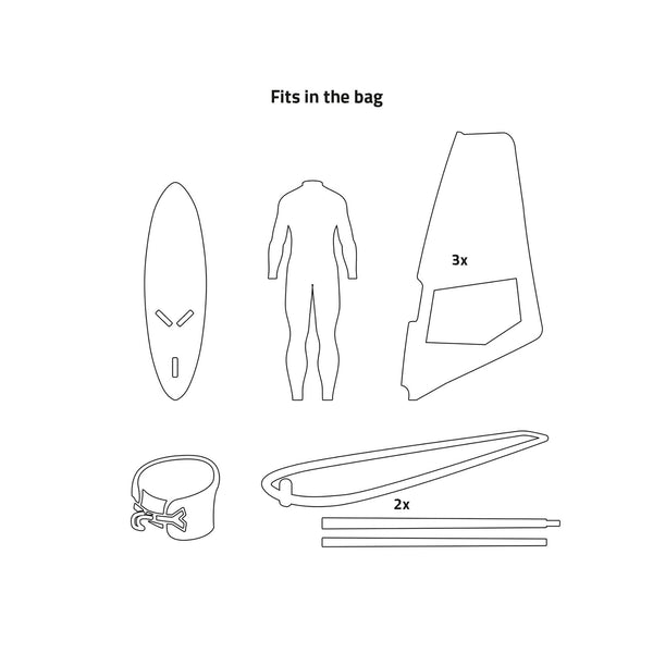 Prolimit WS Boardbag Session Gray