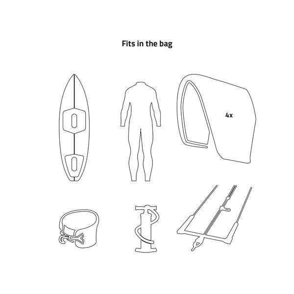 Prolimit Surf/Kitesurf Boardbag Performance Double Multicolor