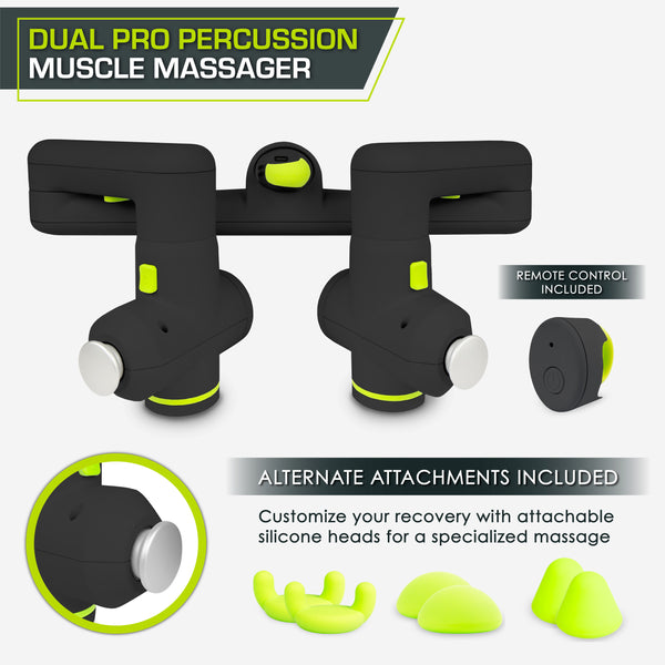 Prosourcefit Dual Pro Percussion Muscle Massager White