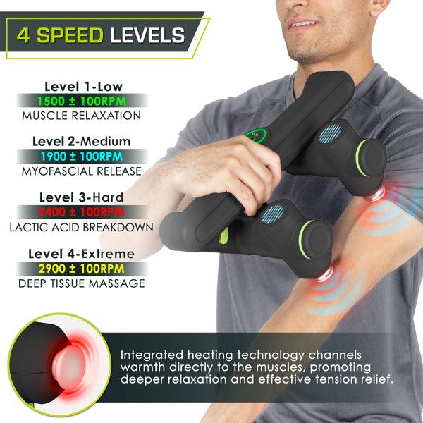 Prosourcefit Dual Pro Percussion Muscle Massager White