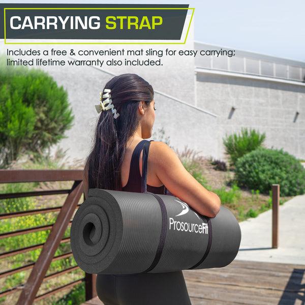 Prosourcefit Extra Thick Yoga And Pilates Mat Black
