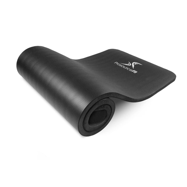prosourcefit Extra Thick Yoga and Pilates Mat Black