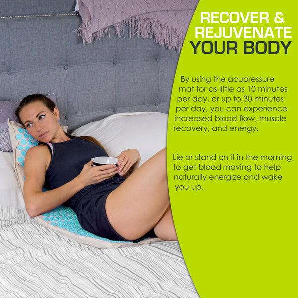 Prosourcefit Ki Acupressure Mat And Pillow Set Cherry Blossom