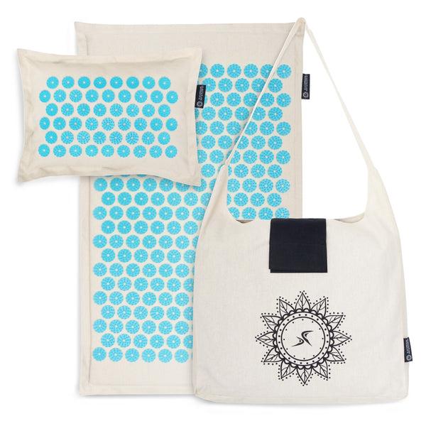 prosourcefit Ki Acupressure Mat and Pillow Set Cherry Blossom