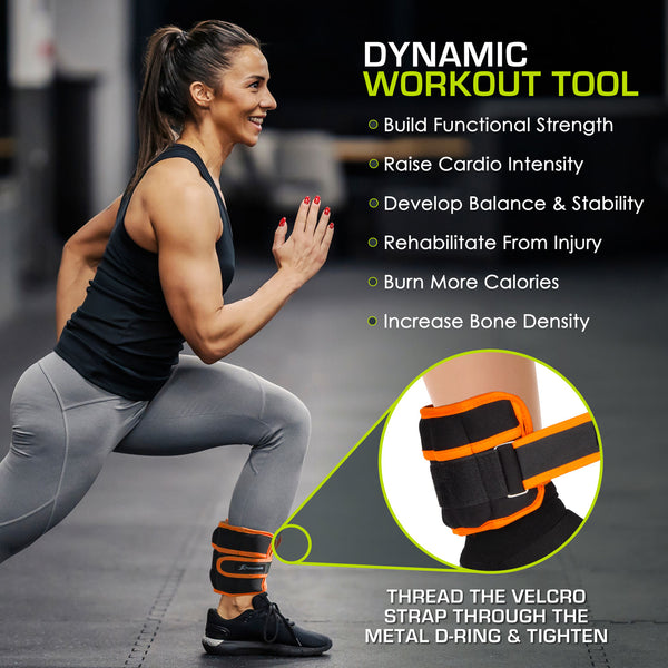 Prosourcefit Adjustable Ankle Weights 10 Lb