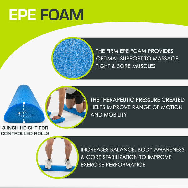Prosourcefit Flex Half-Round Foam Roller