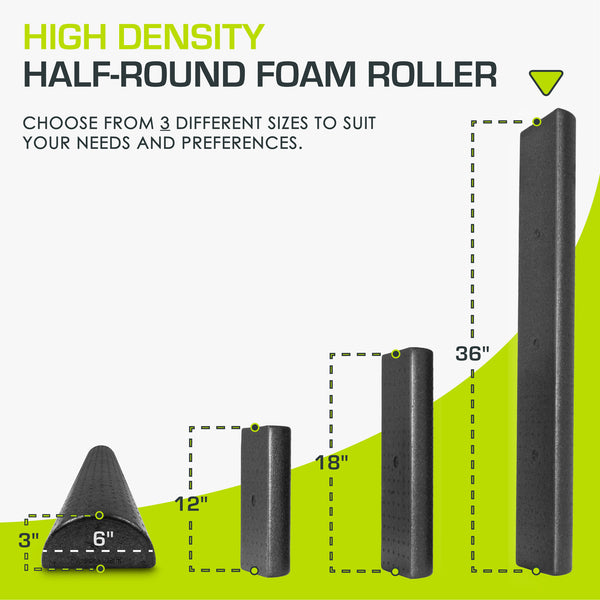 Prosourcefit High Density Half-Round Foam Roller