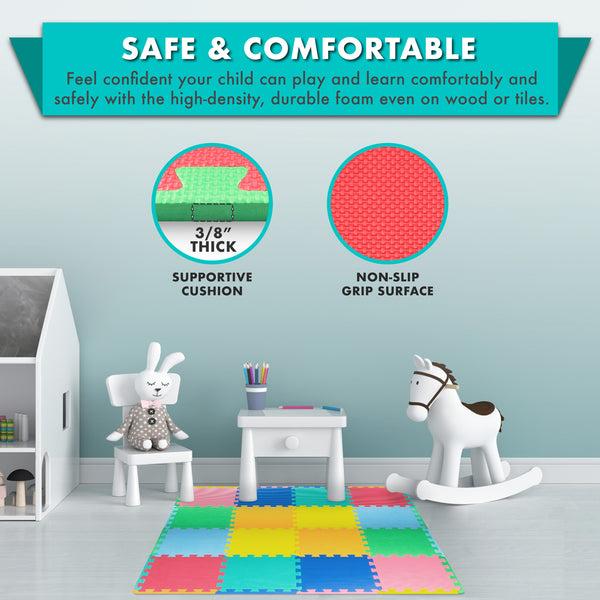 Prosourcefit Kids Solid Floor Play Mat Multicolor