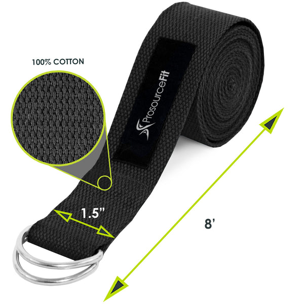 Prosourcefit Metal D-Ring Yoga Strap Pink