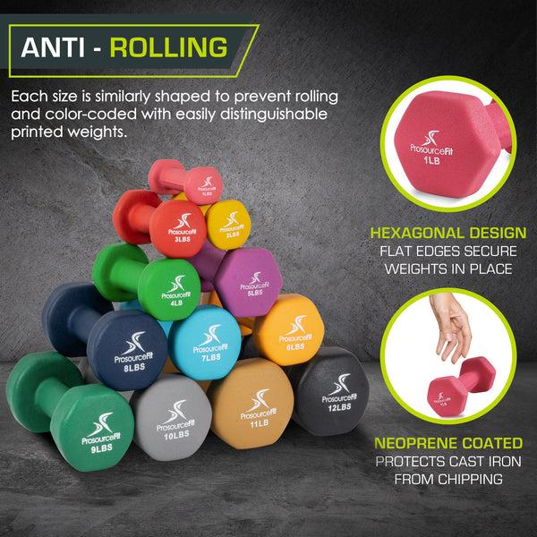 Prosourcefit Neoprene Dumbbells 1 Lb