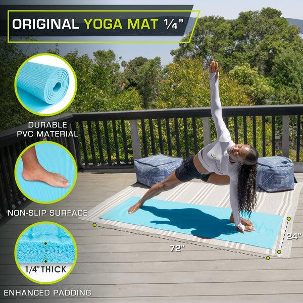 Prosourcefit Original Yoga Mat 1/4-in Aqua