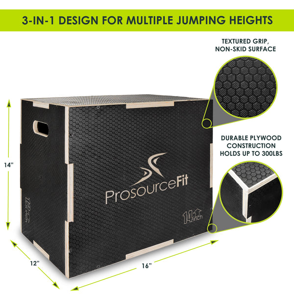Prosourcefit Power Grip Plyometric Box