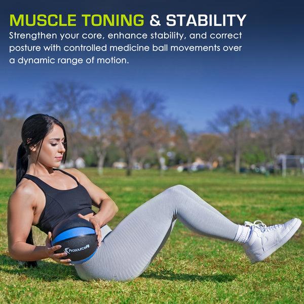 Prosourcefit Rubber Medicine Ball 4 Lb