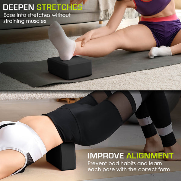 Prosourcefit Set Of 2 Foam Yoga Blocks