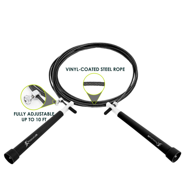 Prosourcefit Speed Jump Rope Black