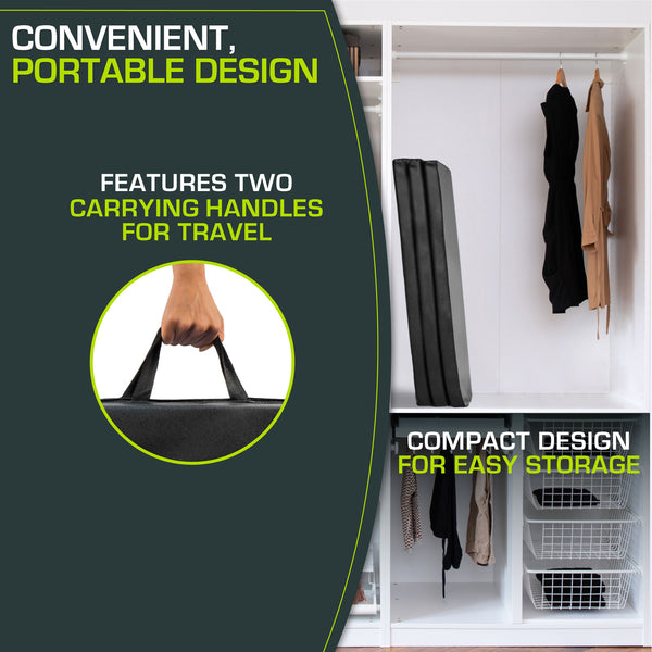 Prosourcefit Tri-Fold Folding Exercise Mat 6x4x2 Gray