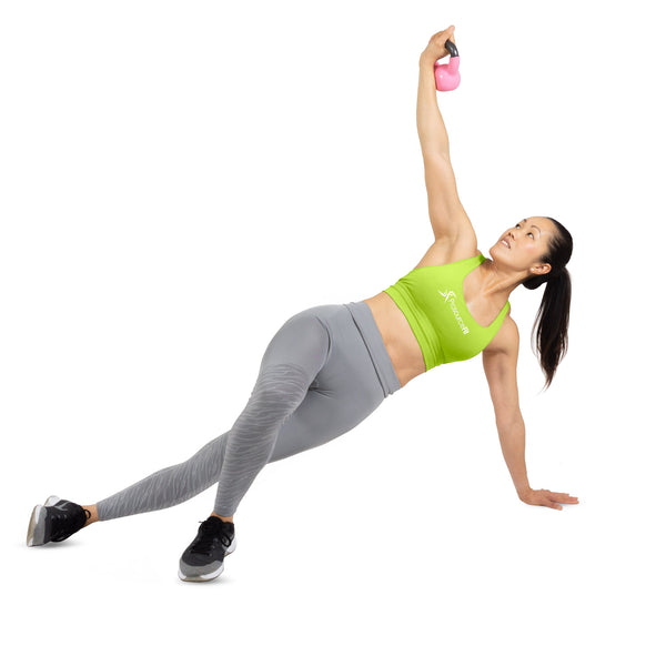 Prosourcefit Vinyl Coated Cast Iron Kettlebells 15 Lb