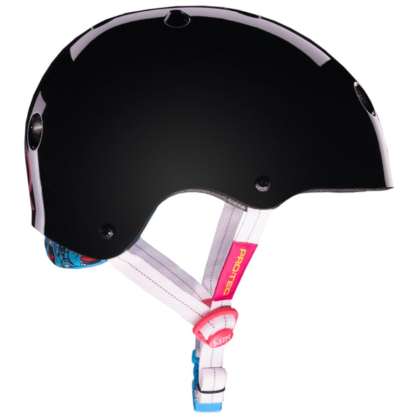 protec LOW PRO Certified Helmet - SANTA CRUZ SIGNATURE EDITION - GLOSS BLACK