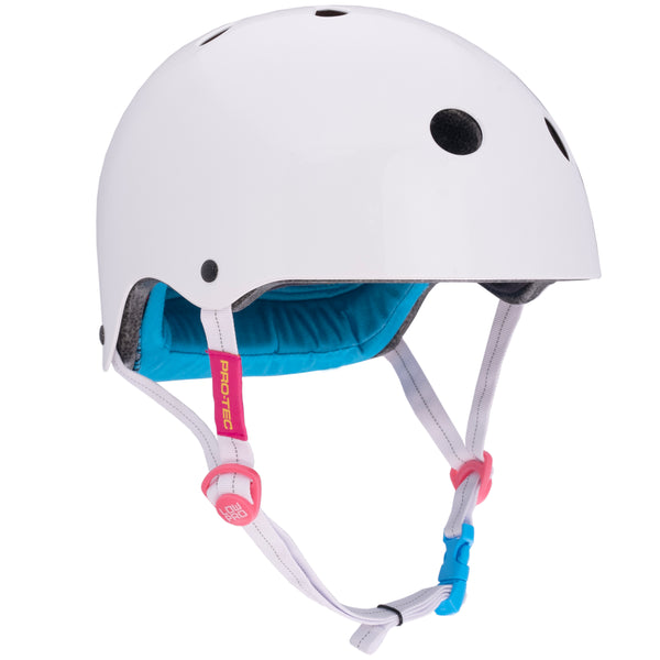 Protec LOW PRO Certified Helmet - SANTA CRUZ SIGNATURE EDITION - GLOSS WHITE