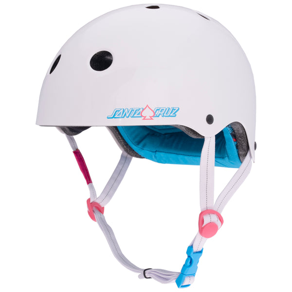 Protec LOW PRO Certified Helmet - SANTA CRUZ SIGNATURE EDITION - GLOSS WHITE