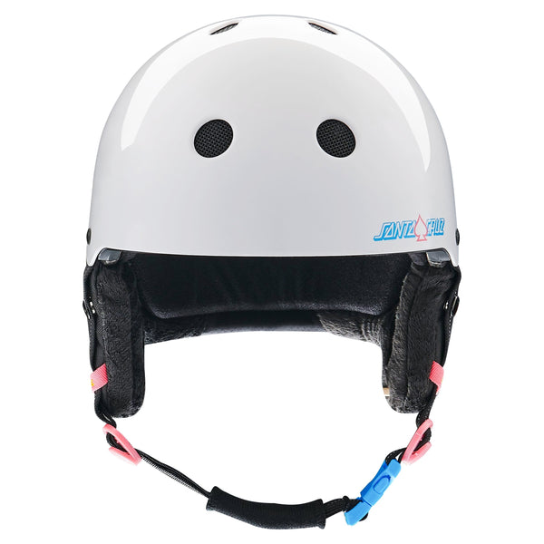 Protec LOW PRO Snow Certified Helmet - Santa Cruz Signature Edition - Gloss White