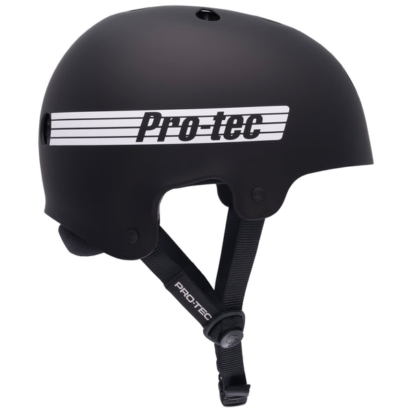 Protec OLD SCHOOL LOW PRO ASIA FIT HELMET - MATTE BLACK (CERTIFIED)