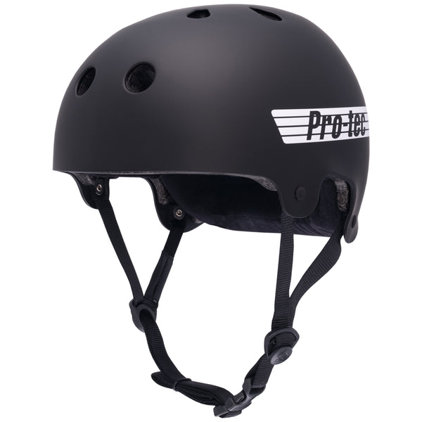 Protec OLD SCHOOL LOW PRO ASIA FIT HELMET - MATTE BLACK (CERTIFIED)