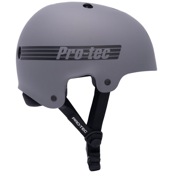 Protec OLD SCHOOL LOW PRO ASIA FIT HELMET - MATTE GREY (CERTIFIED)