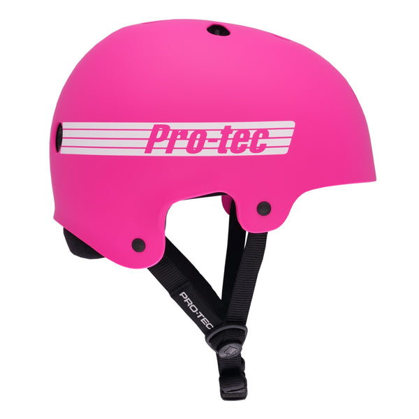 Protec OLD SCHOOL LOW PRO ASIA FIT HELMET - MATTE PINK (CERTIFIED)
