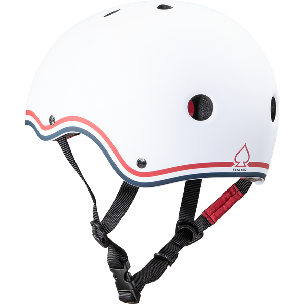 Protec Classic - White USA Skateboarding (Certified)