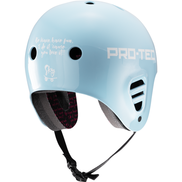Protec Full Cut Skate - Sky Brown - Blue